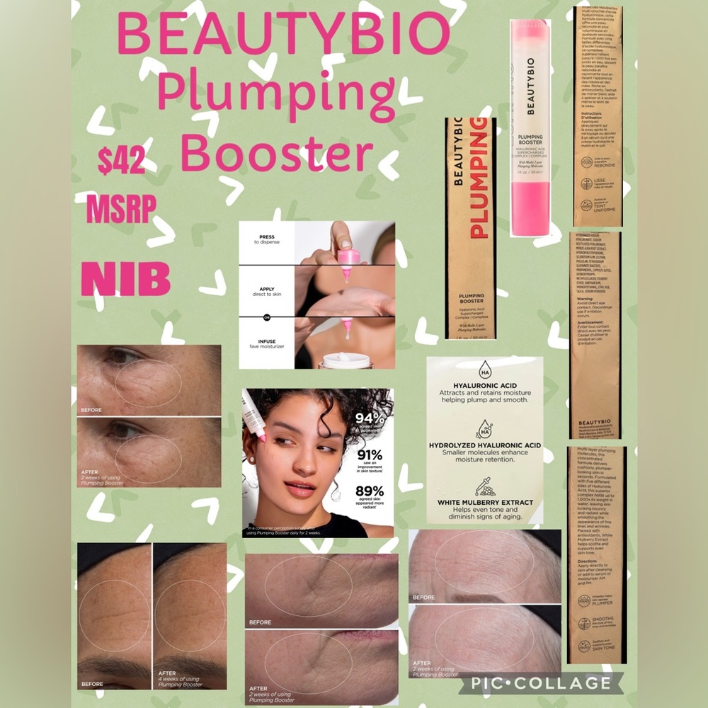 Beauty Bio Plumping Booster NIB. Box is damaged products is fine